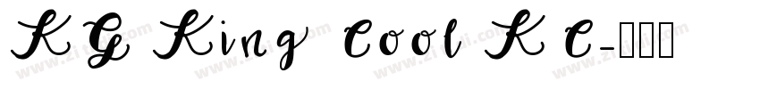 KG King Cool KC字体转换